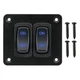 ULITECO Rocker Switch Panel, 2 Gang Toggle Panel 12V, 2 