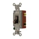 HUBBELL HBL1223 Wall Switch,Brown,20 A;Back; Side,3-Way 1X973