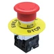 mxuteuk 2NC 22mm Emergency Stop Push Button Switch Red Mushroom Equipment e