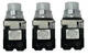 Lot of 3 Siemens 52PL4DBXB Pilot Light 24V AC/DC White LED &ndash; Oiltight 52