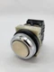 Fuji Electric AH30-F White Pushbutton 6A 250V Panel Mount Control Automation