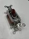 HUBBELL 1221PLZ RED ILLUMINATED PILOT TOGGLE SWITCH 120/277 VAC 15/20 AMP