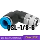 FESTO CORPORATON QSL-1/8-6 Push-in 90 deg Connector
