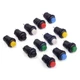 Cylewet 12Pcs 12mm Self-Locking red, green, yellow, black, white, blue 