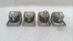 OZ GEDNEY IS-503 MALEABLE IRON BEAM CLAMP, 1-1/8" JAW OPENING, (LOT OF 4)