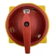 Kraus & Naimer On/Off Isolation Switch 600V 100A Red/Yellow KG100 K302