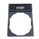 Schneider Electric / Telemecanique Legend Holder "START" 30mm x 40mm ZBY2303