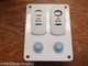 BILGE PUMP MOMENTARY SWITCH PANEL PSBC21WH V2D1A60B CONTURA 10A BREAKERS WIRED