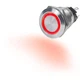 Blue Sea 4163 Marine 10A Push Button LED Ring Switch OFF-(ON) Red