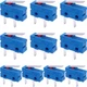Taiss 10Pcs Micro Switch 250V 5A 2 Pin 1No Handle Limit Switch Tact