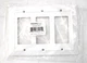Franklin Brass Pure White Classic Architect Triple GFCI Cover Plate W35250-PW-C
