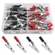 WMYCONGCONG 100 PCS Metal Alligator Clips Electrical Test Clamps with Black