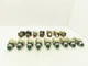 Square D 9001-KM1 Button Mixed Round Dome Illuminated Lot of 16