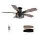 Tinkoso 46 Inch Flush Mount Ceiling Fan Model 8836 with Light Remote