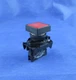 SPRECHER+SCHUH  D5-3X10V  CONTACT BLOCK WITH RED PUSH BUTTON. TESTED