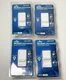 (4) Leviton Single-Pole/3-Way Wall Switch Slide Dimmer 6633-PLW White Decora