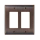 Amerock Bronze 2-Gang Decorator/Rocker Wall Plate (1-Pack)