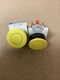 Fuji Electric AR30MOR Yellow Mushroom Push Button AR30M0R (LOT OF 2) #232PT48FML