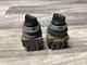 LOT OF 2 Idec Izumi ASN 41-10569 Black 2 Position Selector Switch  #105N112