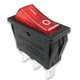 Miayaya Zing Ear ZE-235L Rocker Switch Red Illuminated 16A 125VAC 250VAC