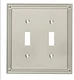 3 Pack! Franklin Brass  Beaded Toggle Switch Wall Plate W35061-SN-C W35060-SN-C 
