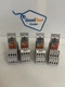 LOT OF 4 ABB RELAY MODULE CR-M024DC2L W/ABB CR-M4SS AND CR-P/M 22