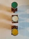 Three Siemens 3SB02-PFR 22MM Push Button Green, White & Yellow