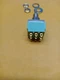 New Alco MPA306D 3PDT ON-ON, Panel Mount Push Button Switch 6A@125V, (NOS)
