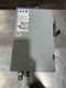 EATON GENERAL DUTY SAFETY SWITCH, DG322NRB, 60A, 240V, 3 POLE, CLASS H FUSE Used