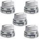 EIOLWJIEO AEZ73453509 Stove Knob 2.37 x x 2.07 inches, Silver