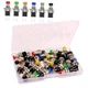 Gebildet 24pcs 7mm Mini Momentary Push Button 3V-6V-12V-24V-230V/1A, Mix color