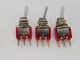 C&K 7101 TOGGLE SWITCH SPDT ROUND LEVER  5A/120V  2A/250V ON-ON (LOT OF 3) NNB