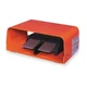 LINEMASTER TWIN 88SH1-05 FootSwtch,Blk,Orng,Alum,SPDT,Momentry 1AGR4