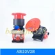 1PCS NEW FOR FUJI Mushroom Head Emergency Stop Button AR22V2R-02R