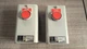 (Lot of 2) CR2943NA101F GE Red Stop Push button Station 600V Max STD DUTY U.S.A.