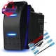 HOKAAER Waterproof Rocker Switch Toggle On-Off-On 12V/20A 24V/10A 7Pin DPDT... 