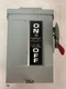 GE TGN3321R 30 AMP 240 VOLT 3 PHASE NON-FUSIBLE OUTDOOR DISCONNECT..D-2253