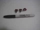 C&K 7101 SPDT 1/4 in hole Toggle Switch, short bat handle, VERY CUTE NOS 5 ea.