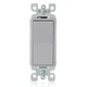 Leviton 5601-2GY 15 Amp 1-Pole AC Quiet Switch 120/277 Volt Gray