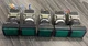 Alcoswitch 164TL Green Momentary Illuminated Push Button 250VAC 5A  **Lot of 5**