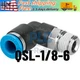 FESTO CORPORATON QSL-1/8-6 Push-in 90 deg Connector