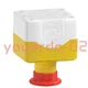 1 PC Schneider XALK178GH7 yellow, 1 red mushroom head push button 40mm,1NO + 2NC