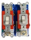 Lot of 2 New Leviton 1221-2W Single Pole AC Toggle Switch 20A 120/277V