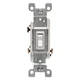 Leviton 15 Amp, 120 Volt, Toggle Framed 3-Way AC Quiet Switch, 6 Pack, White 