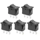 QTEATAK 5Pcs On/Off/On Boat Toggle Rocker Switch 3 Pin 3 Position Snap 12V 11...