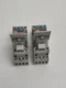 Lot of 2 ABB CR-M024DC4 Relays with CR-M4SS Bases. Used. Fast shipping!!!