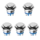 WMYCONGCONG 5 Pcs 16mm Momentary Push Button Switch 1NO SPST DC/AC 36V 2A... 