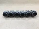 LOT OF 6 Idec Izumi ABD 41-10650 Black Pushbutton Flush Push Button #15J34*AD