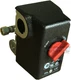 HEAVY DUTY CONDOR USA PRESSURE SWITCH, 26AMP, 11KC2E, 140/175 PSI,4 PORT 1/4"NPT
