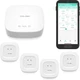 YoLink Water Leak Starter Kit: Hub + 4 Sensor 1 (Silent), LoRa White 